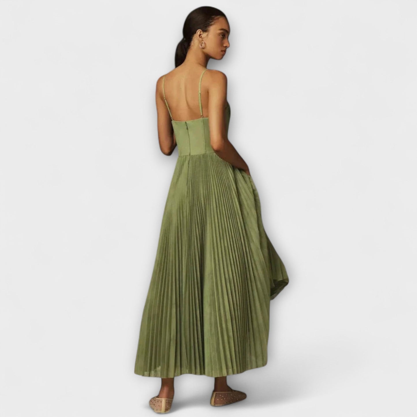 Marilyn - Faltenrock Midi Kleid aus Tüll mit Bustier-Design