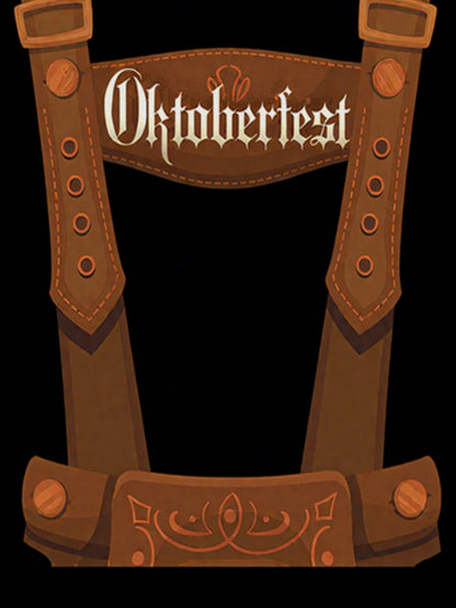 Oktoberfest T-Shirt – Lederhosen Illusion mit „Oktoberfest“-Aufdruck