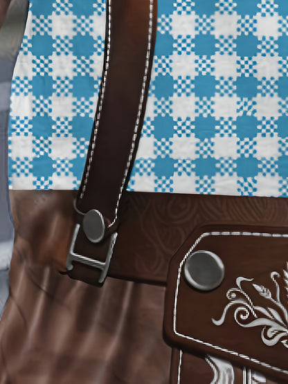 Oktoberfest T-Shirt – Lederhosen Look (Größen XL bis 6XL)