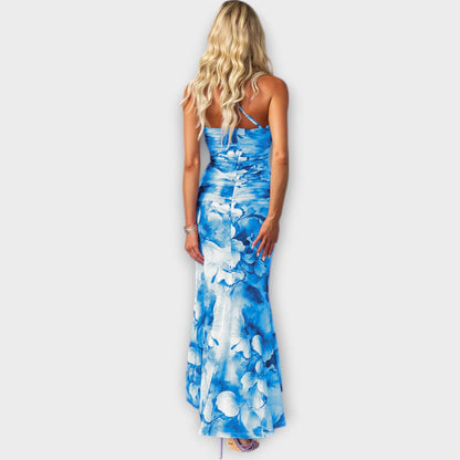 Pia - Maxikleid mit einseitiger Raffung