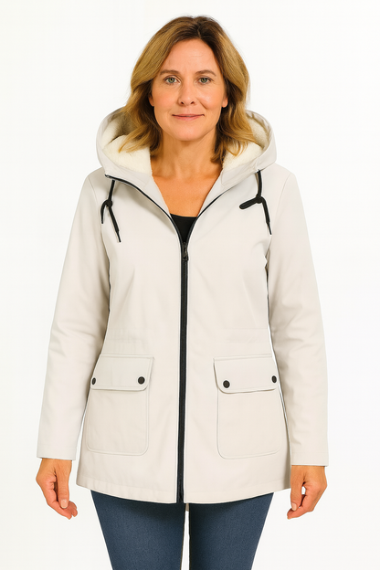 Aurora Luxe Parka – Damenjacke mit warmer Fellfütterung