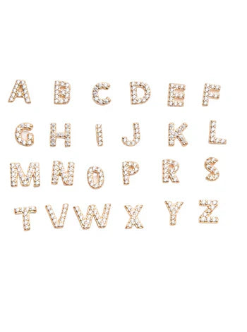 Buchstaben Ohrringe
