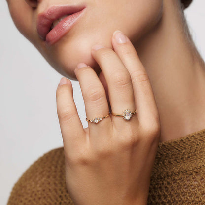 lila diamanten ring