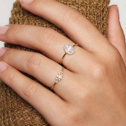 lila diamanten ring