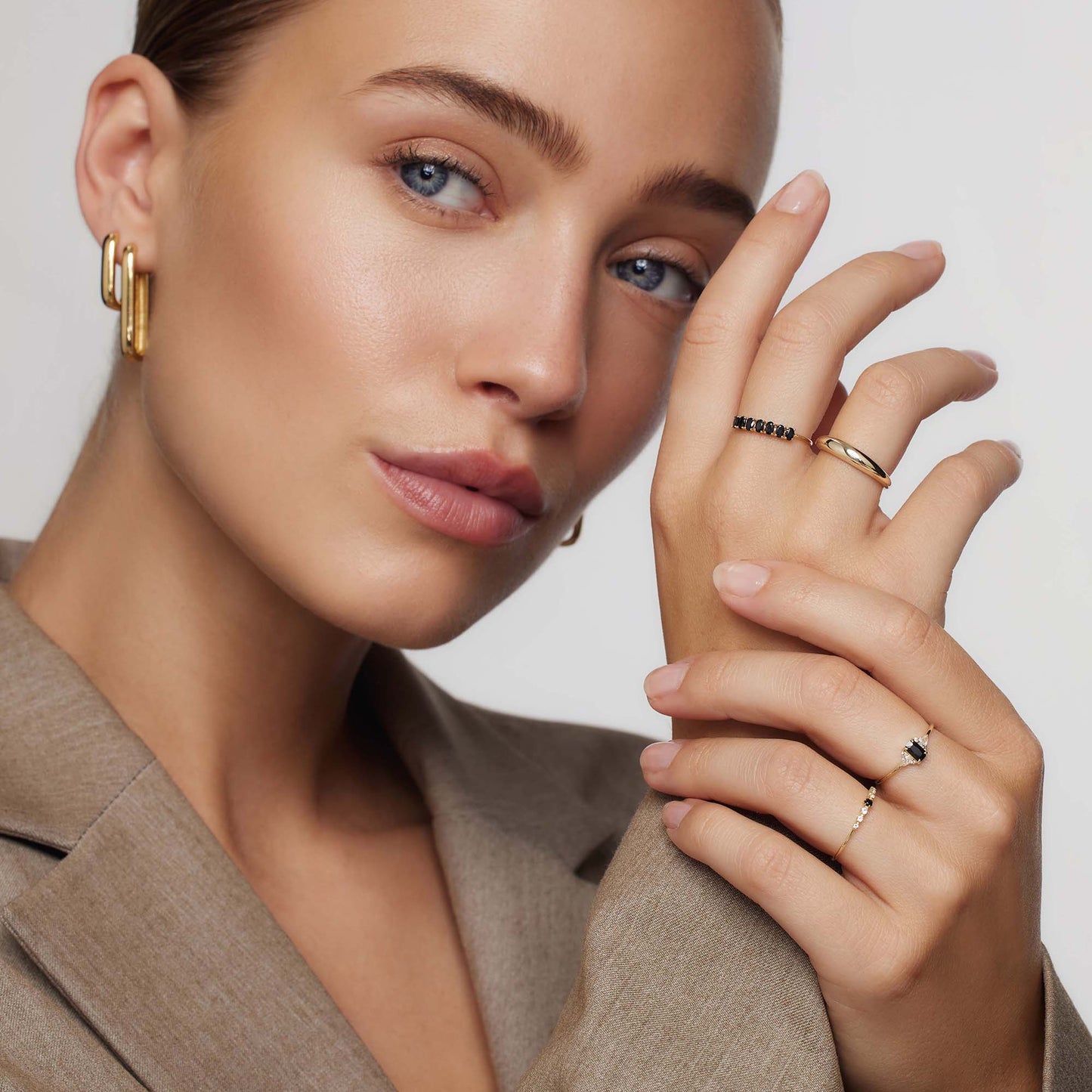 18k Goldene Massive Ring