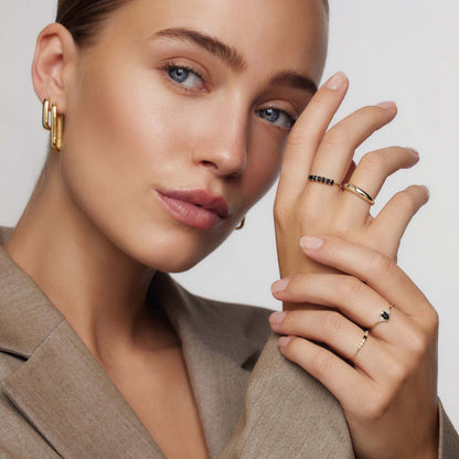 18k Goldene Massive Ring