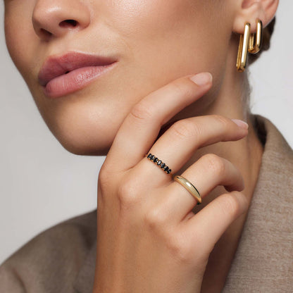 18k Goldene Massive Ring