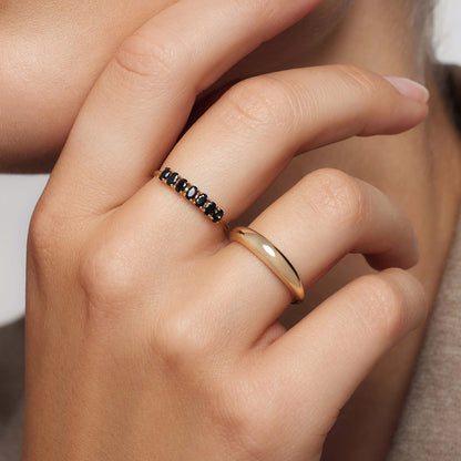 18k Goldene Massive Ring