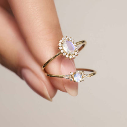 lila diamanten ring