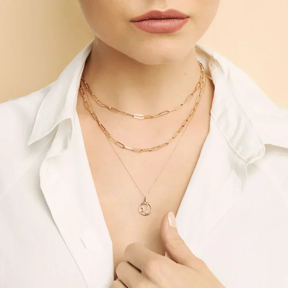 18K goldene Sternzeichen Kette