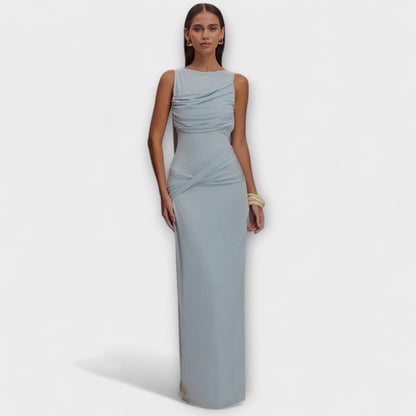 Rieke - Stylisches Maxikleid mit hohem Beinschlitz