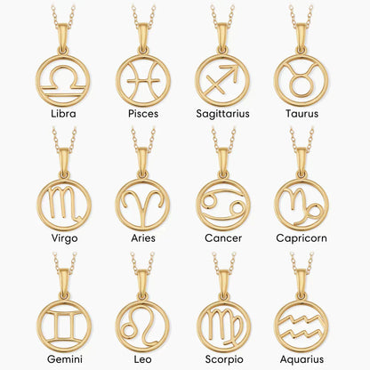 18K goldene Sternzeichen Kette