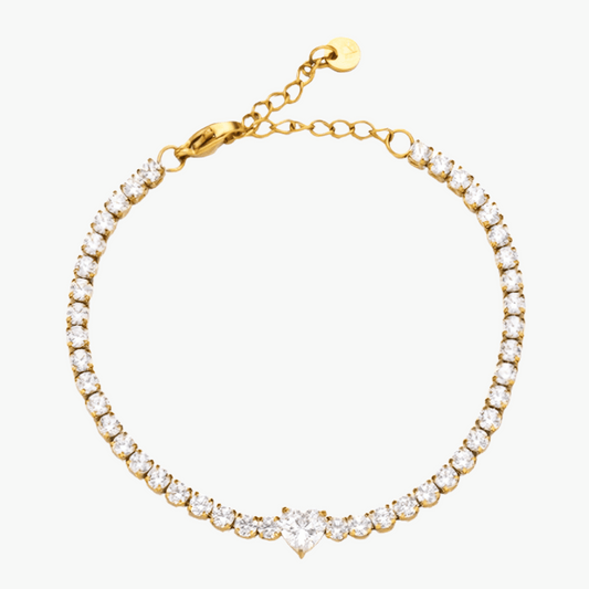 Herz Tennis Armband