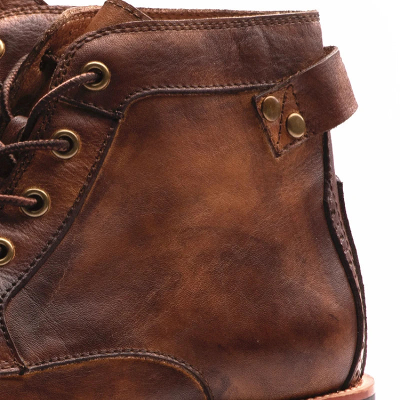 Fanum | Herren Retro Stiefel mit runder Spitze