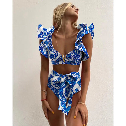 Bloom™ | Rüschenschnitt Hochbund-Bikini