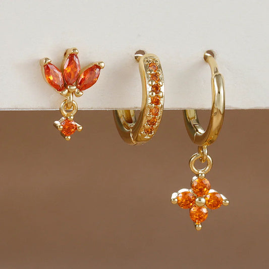 SUNPETAL OHRRINGSET