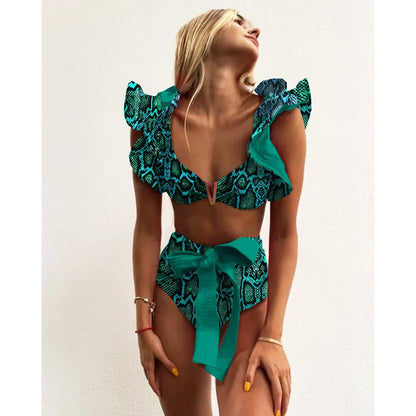 Bloom™ | Rüschenschnitt Hochbund-Bikini