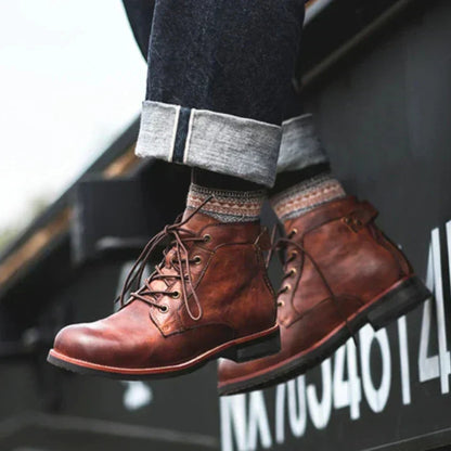 Fanum | Herren Retro Stiefel mit runder Spitze