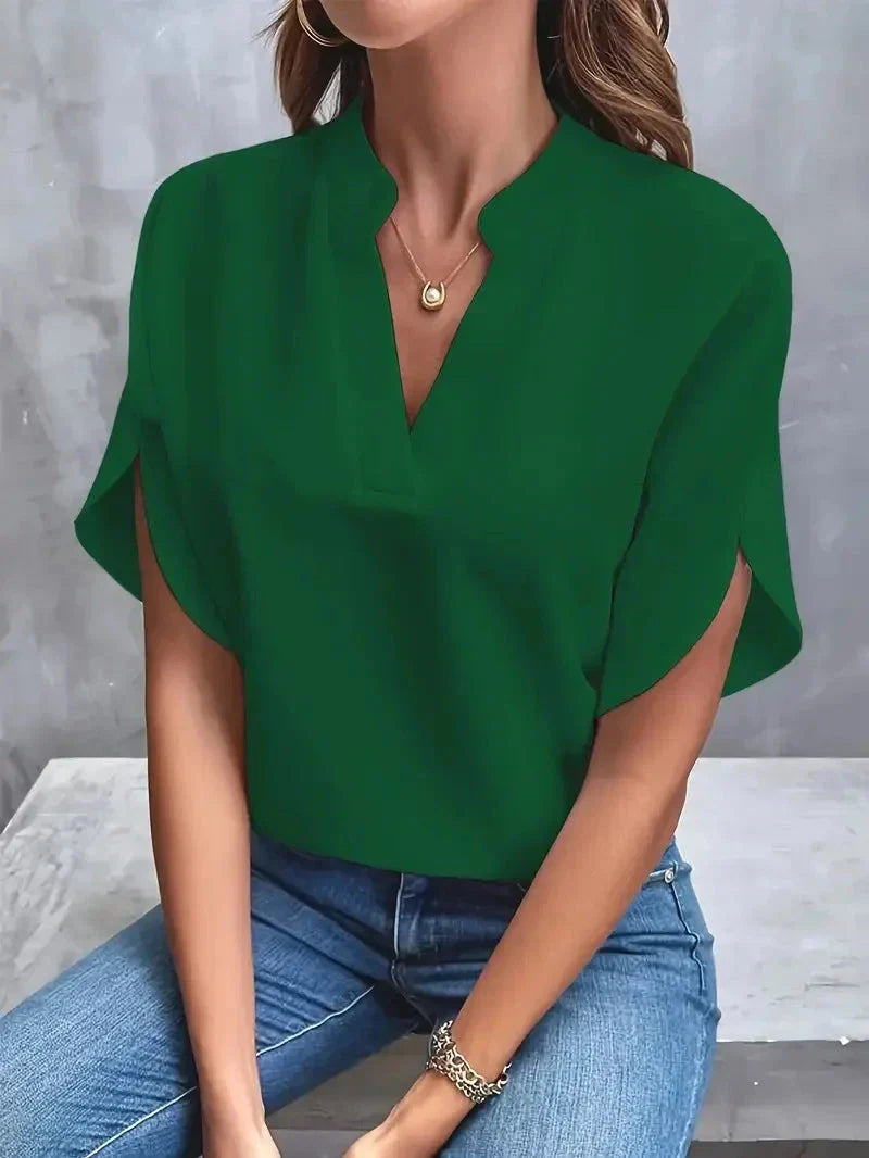 Inesa™ | V-Ausschnitt Bluse 1+1 GRATIS