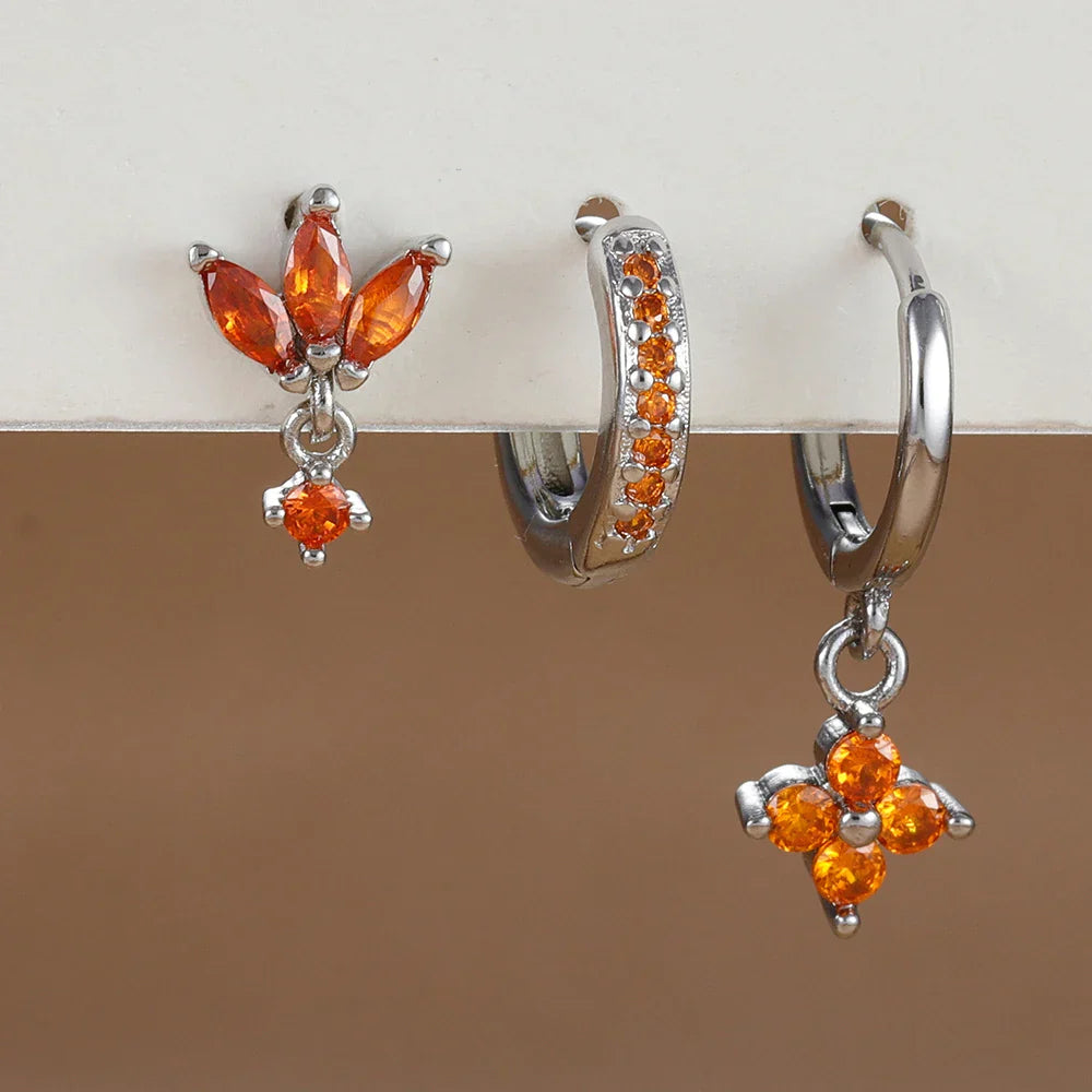 SUNPETAL OHRRINGSET