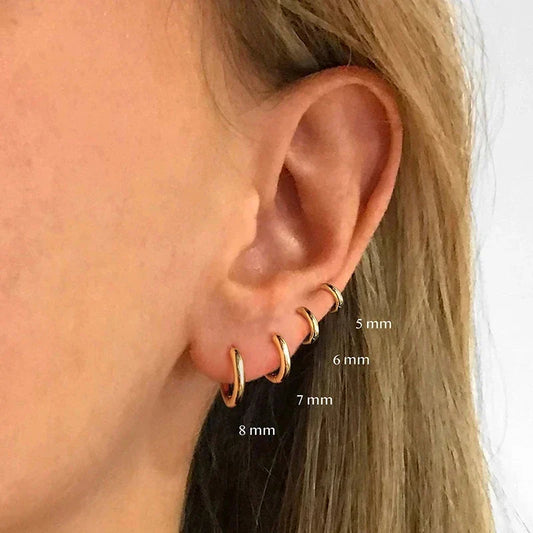 RHEA KLASSISCHE HOOPS – S925 SILBER