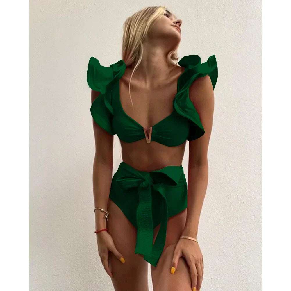 Bloom™ | Rüschenschnitt Hochbund-Bikini