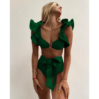 Bloom™ | Rüschenschnitt Hochbund-Bikini