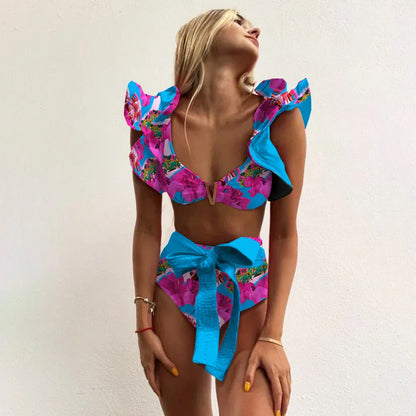 Bloom™ | Rüschenschnitt Hochbund-Bikini