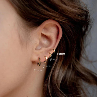 RHEA KLASSISCHE HOOPS – S925 SILBER