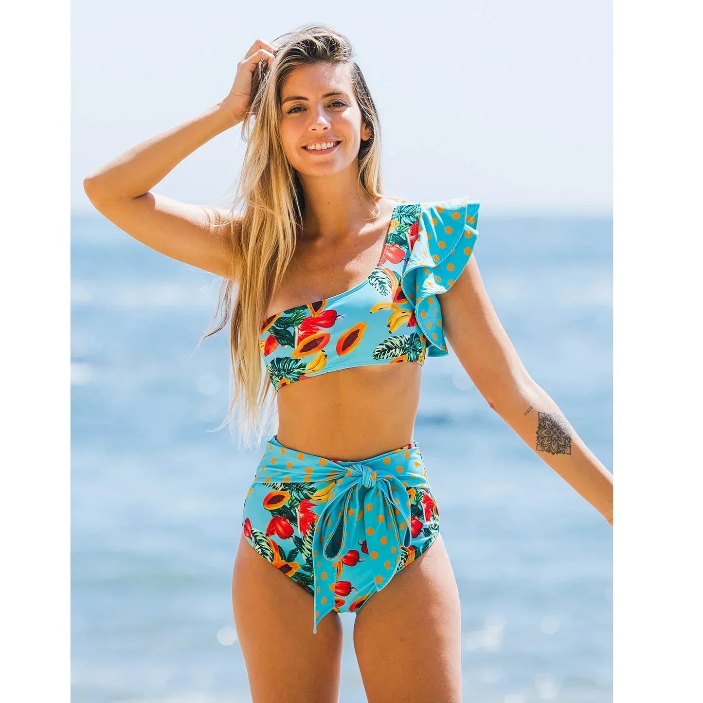 Bloom™ | Rüschenschnitt Hochbund-Bikini