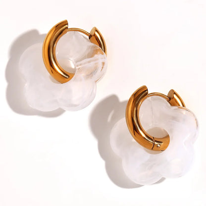 ZARA BLOSSOM HOOP OHRRINGE