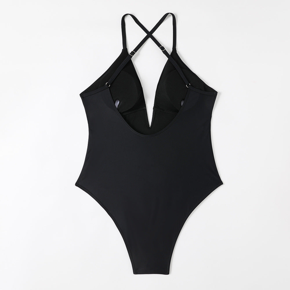 Serena™ | Eleganter V-Ausschnitt-Badeanzug