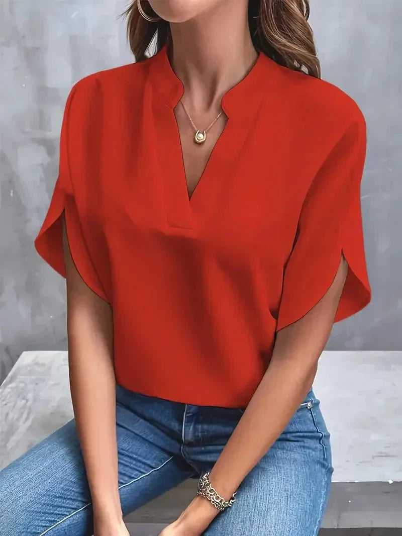 Inesa™ | V-Ausschnitt Bluse 1+1 GRATIS