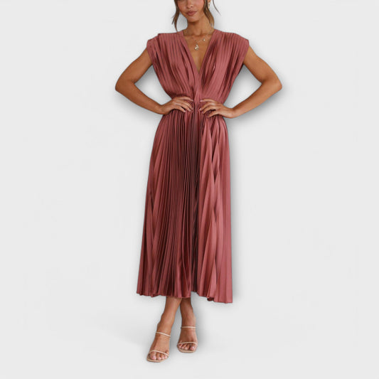 Maria - Stilvolles Faltenkleid