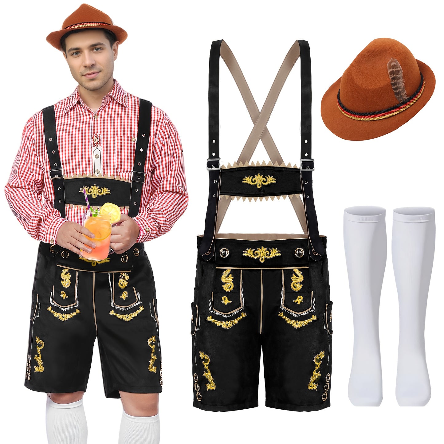 Oktoberfest Herren-Set „Bayerische Tradition“ – 3-teilig
