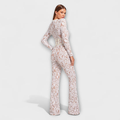 Theresia - Spitzen-Jumpsuit mit Korsett
