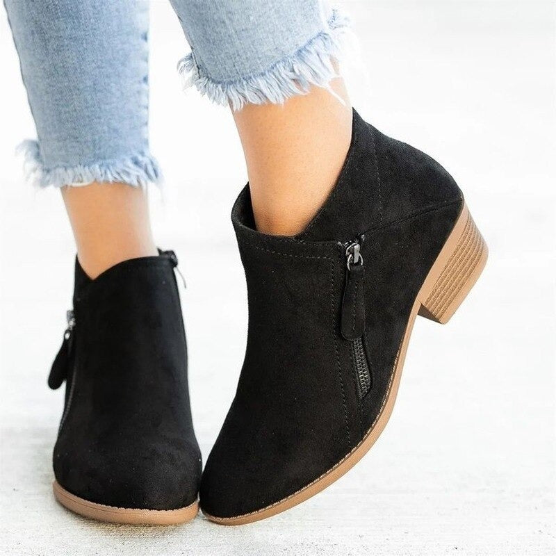 Amanda | Eleganter orthopädischer Wildleder-Stiefel
