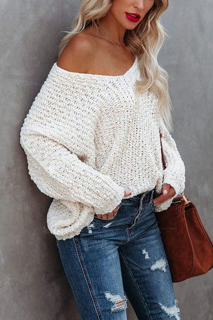 Yara™ | Eleganter Off-Shoulder Pullover
