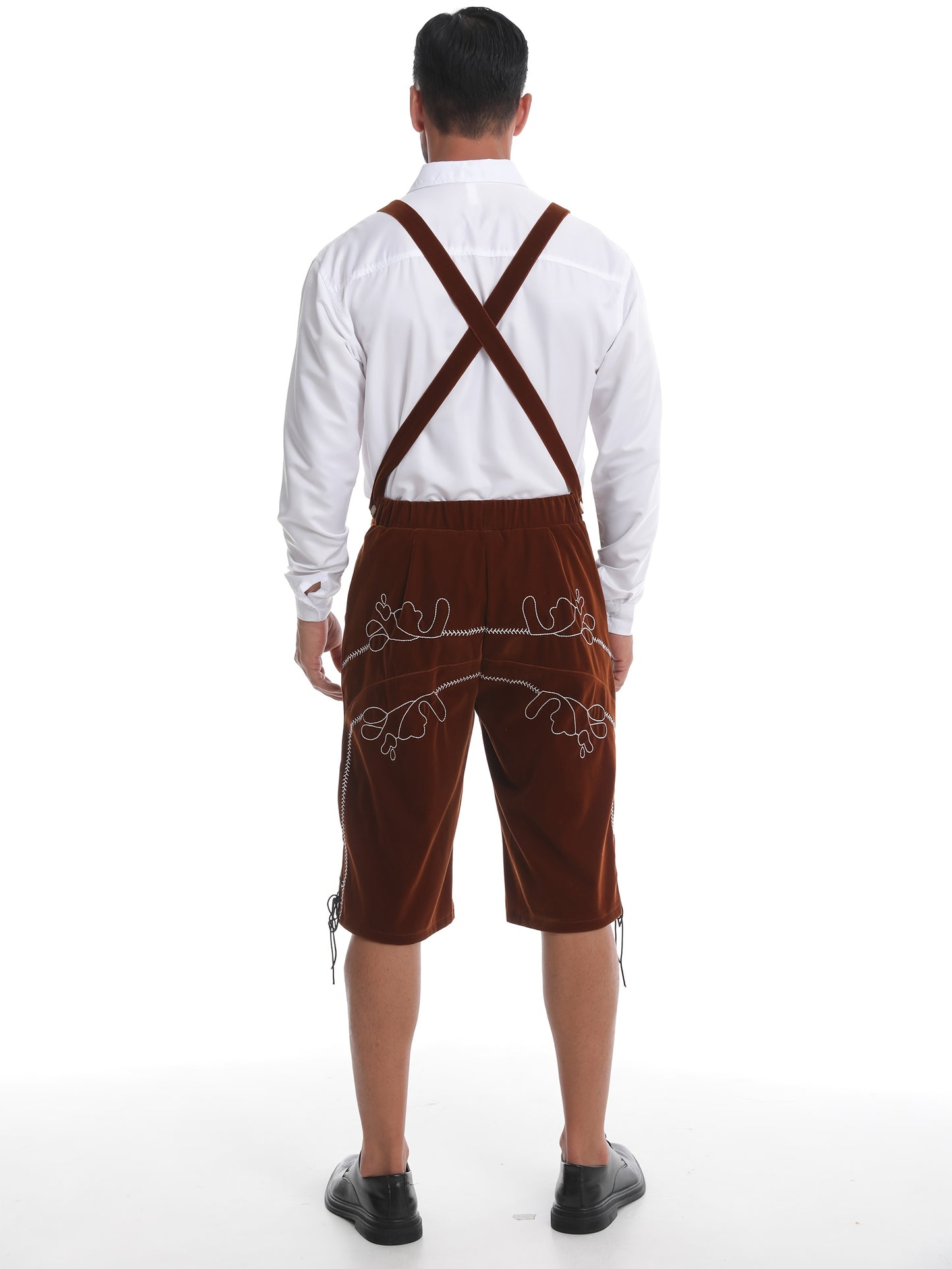 Traditionelle Oktoberfest Lederhose mit Stickerei – in 3 Farben