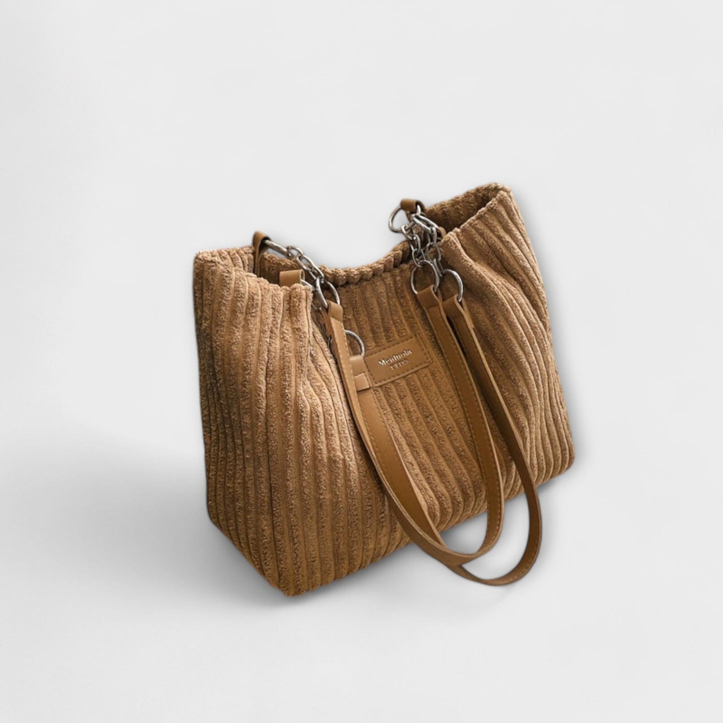 Kronenberg. - Weiche Cord-Schultertasche