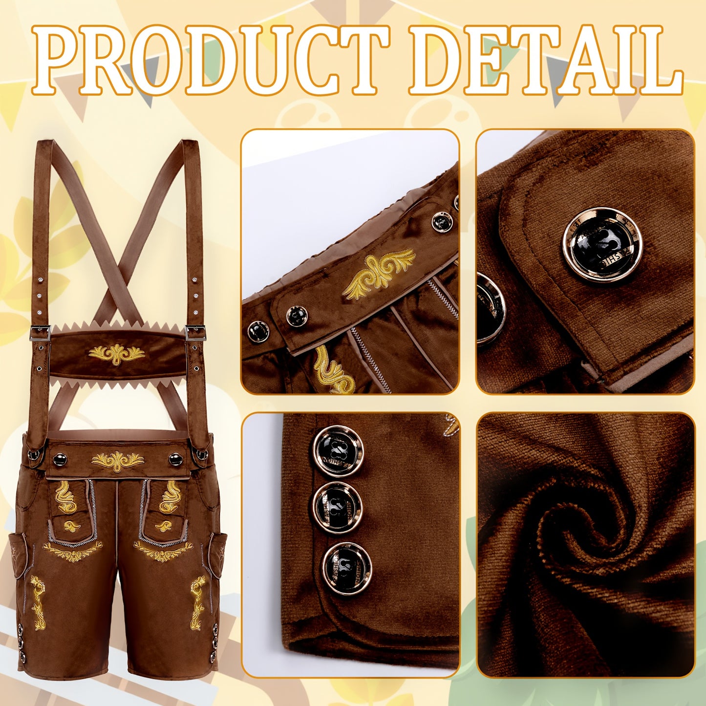 Oktoberfest Herren-Set „Bayerische Tradition“ – 3-teilig