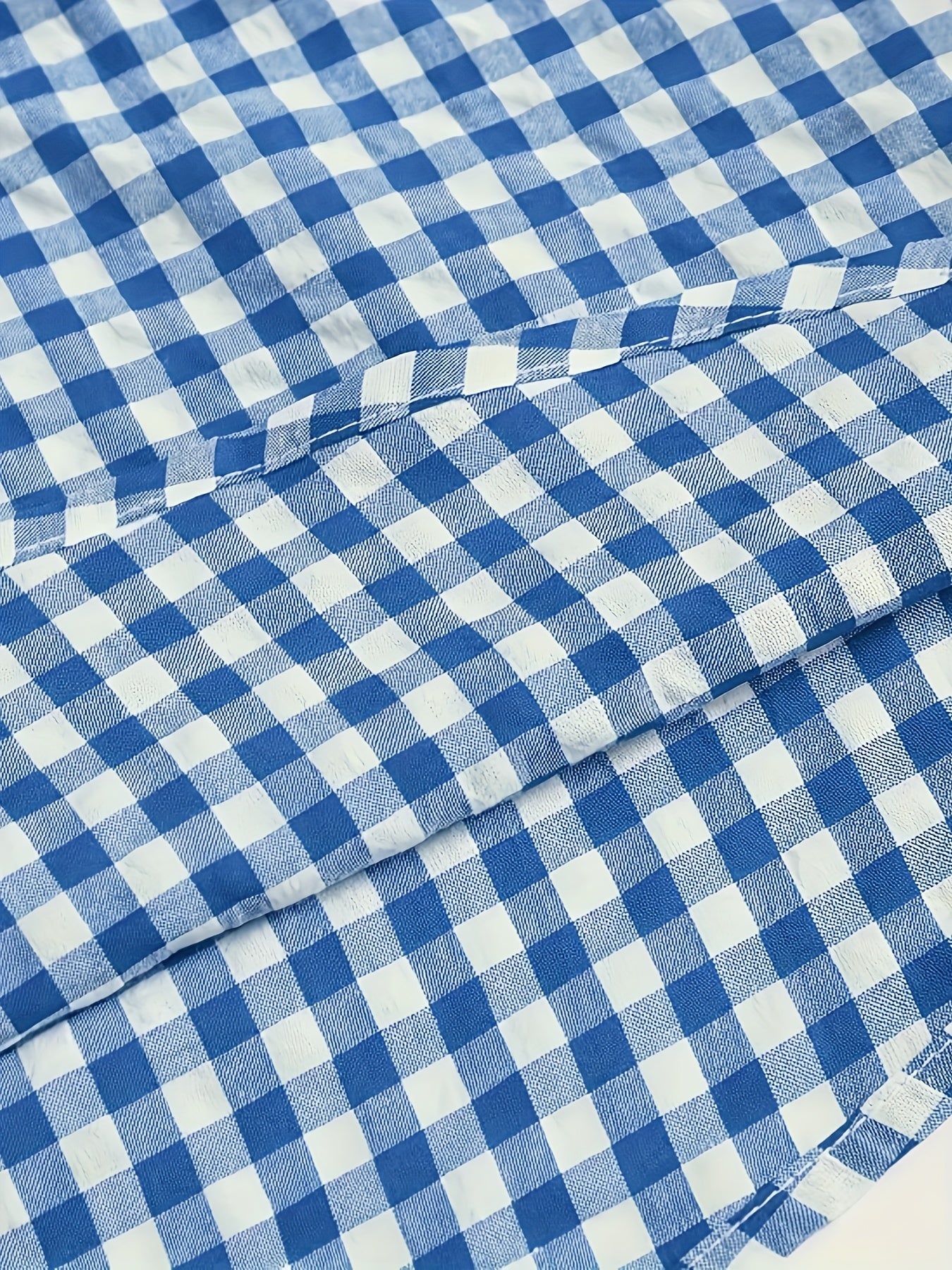 Oktoberfest Maxi Kleid – Kariert in Blau & Rot