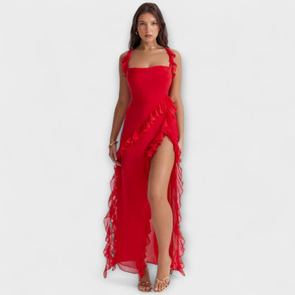 Lara - Stilvolles Maxikleid mit Schlitz
