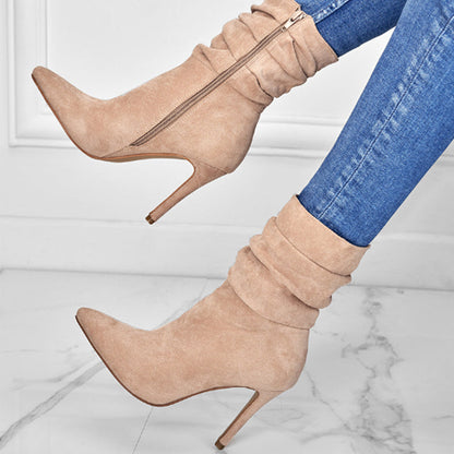 Monica | Premium-Stiefel in Veloursoptik