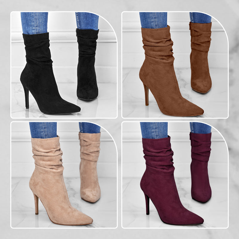 Monica | Premium-Stiefel in Veloursoptik