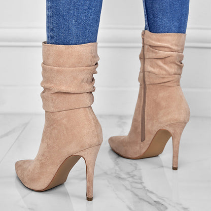 Monica | Premium-Stiefel in Veloursoptik