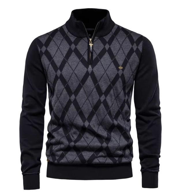 Sander | Halb-Zip Herrenpullover