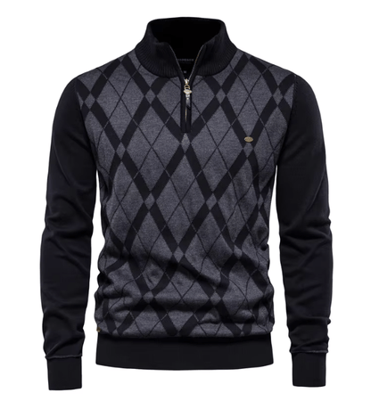 Sander | Halb-Zip Herrenpullover