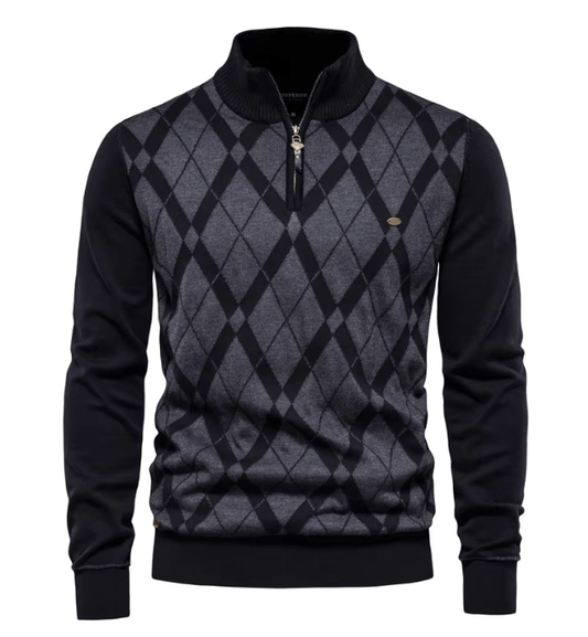 Sander | Halb-Zip Herrenpullover
