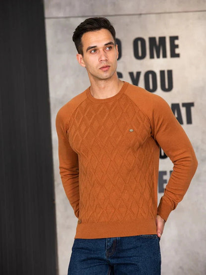 Daniel | Herren Pullover mit Karodesign